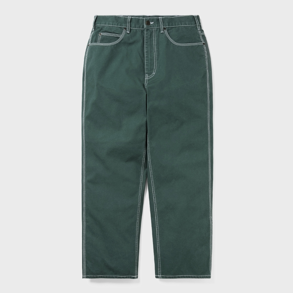 ディス・イズ・ネヴァー・ザット・コントラストステッチ・パンツ・グリーン