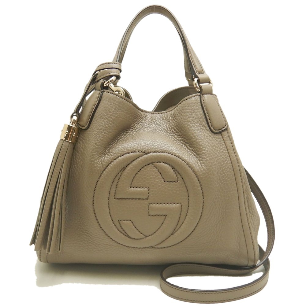 ソーホー 2WAY 336751 ハンドバッグ レザー グレージュ レディース /253066【中古】 52,968円