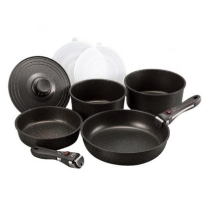 ゴールドマーブル ハンドル着脱式鍋セット ジョルノ GM-8954 1033191