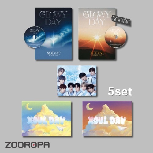 [5종세트] XODIAC 소디엑 GLOWY DAY XOUL DAY 2집 3집