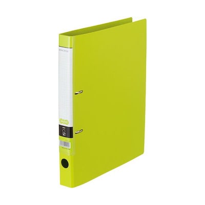 （まとめ）TANOSEE DリングファイルA4タテ 2穴 280枚収容 背幅45mm ライトグリーン 1冊 〔×20セット〕 まとめ) TANOSEE Dリングファイル（貼り表紙） A4タテ 2穴 320枚収容 背幅