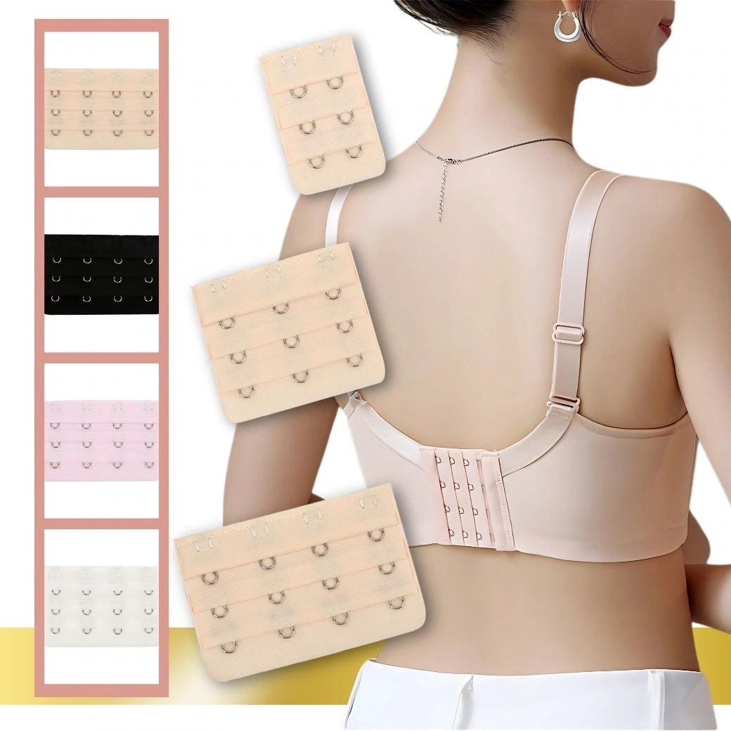大人気！ ブラ 延長ホック 10枚セット 2段 3段 4段 ブラホック 延長 ホック マタニティ 妊婦 2連 3連 4連 フック 2列 3列 4列 アンダー 補正