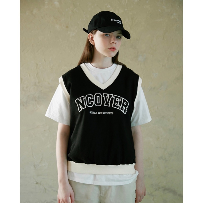 NCOVER / COLLEGE ARCH LOGO VEST 2color ベスト