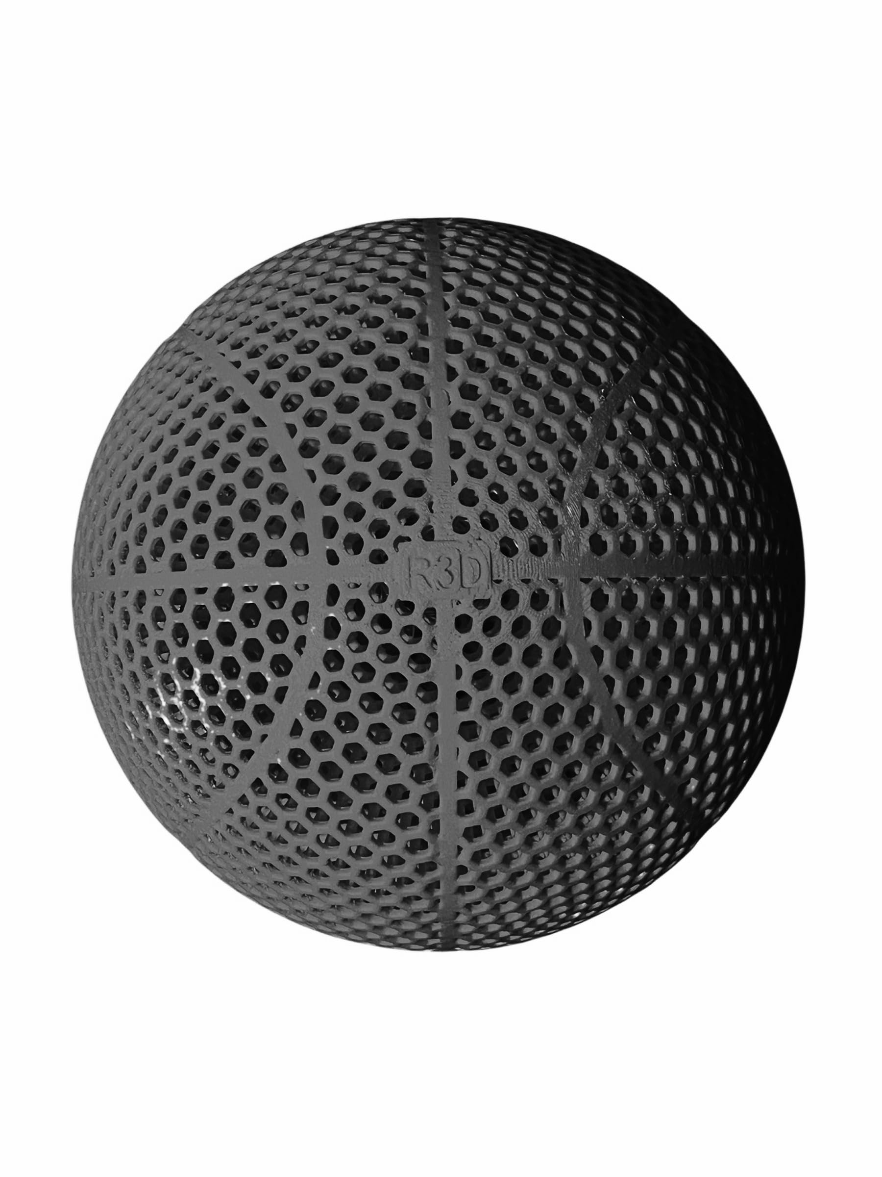 NEW! エアレスバスケットボール Airless Flex 3Dプリント メッシュ構造 ブラック エアレスボール サイレントボール 樹脂製