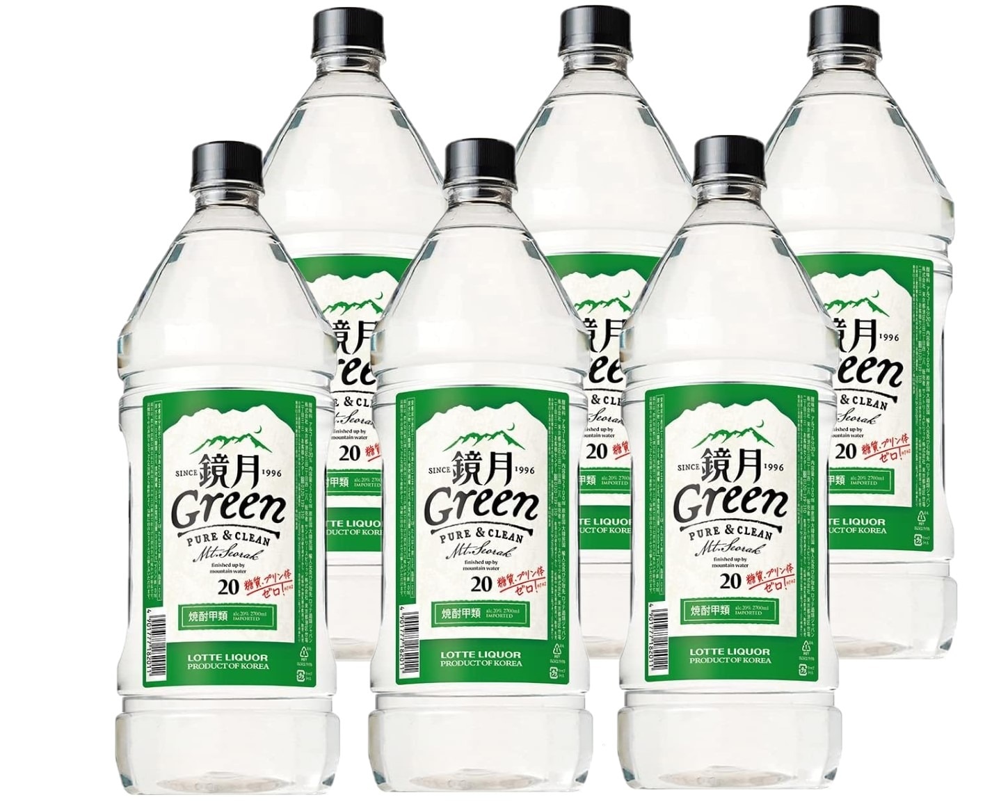 サントリー 鏡月 Green ペット 20度 2.7L 2700ml×1ケース/6本