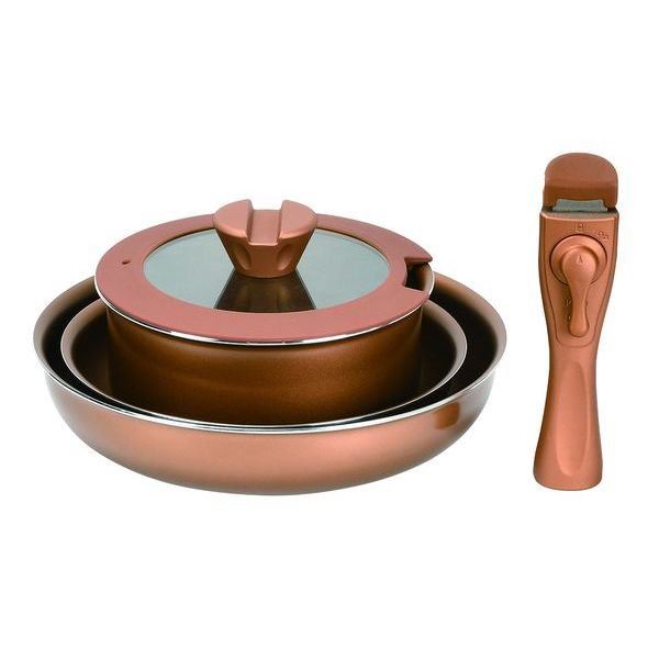 フライパン 鍋 調理器具 5点セット IH対応 アルミ製 VISIONS GOLD Coating ゴールド オール熱源対応