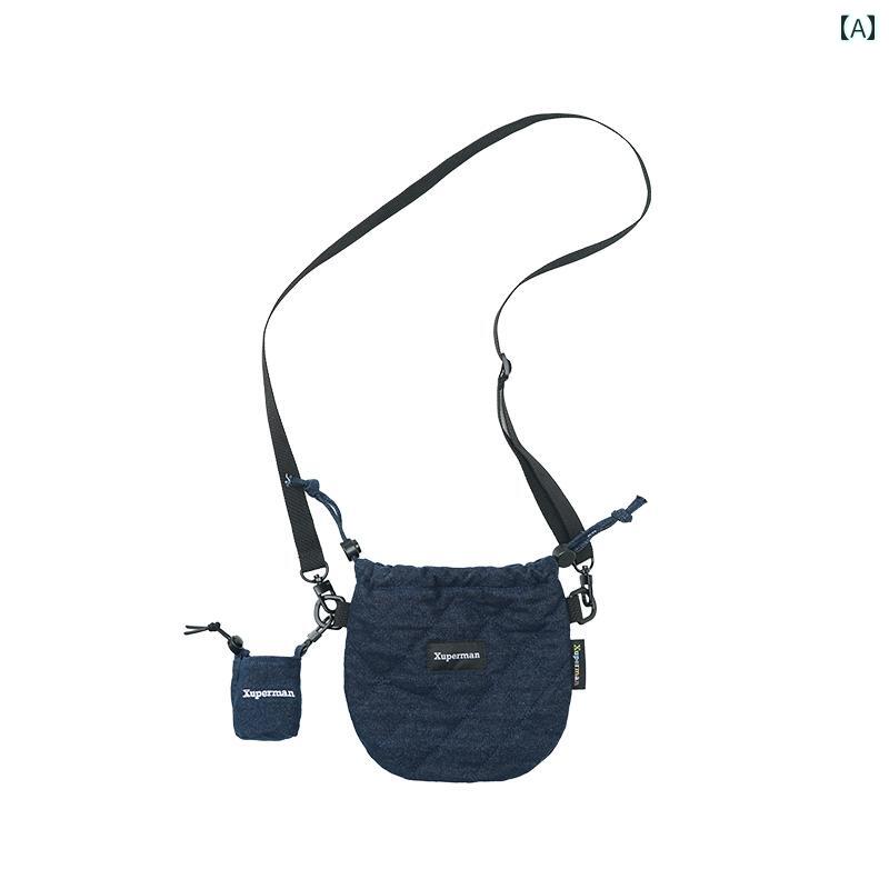 レディース　バッグ　カジュアル Xuperman Xu Xinが のな ラウンド メッセンジャーバッグ デニムバッグ ラケット バッグ な 通勤 バッグを 推奨