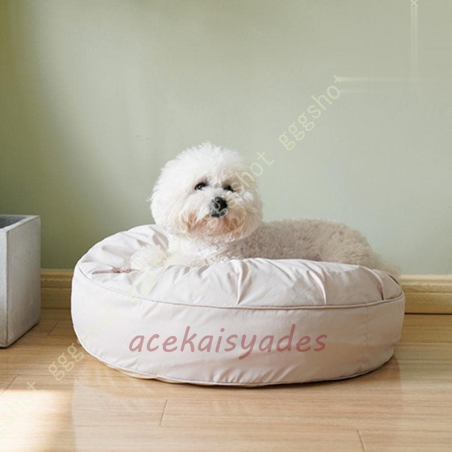 犬ベッド 猫ベッド 犬クッション ペットベッド ペットソファー 布団 マット ふわふわ もこもこ 丸型 ラウンド 小型犬 中型犬 通年利用 冬 暖かい 滑り止め