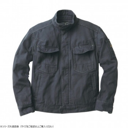 イーブンリバー フィッシャーストライプブルゾン アーミーグレー(18) サイズ:5L US-1107