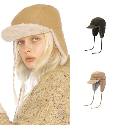 UNDERCONTROL正規品 TRAPPER HAT / REVERSE FUR 2COLOR ハンターキャップ