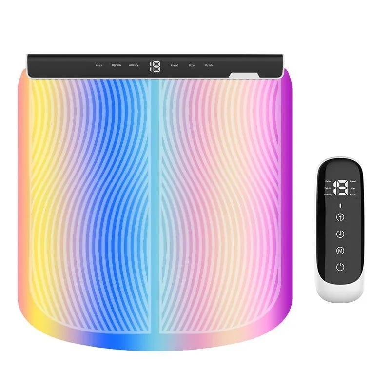 EMS フットマッサージャー 足裏 振動 電磁マッサージ機 ストレス解消 筋肉痛を和らげる 美脚 足痩せ 6種類モード 15段階強度 USB充電式 自動OFF機能 リモコン付30%までに制限