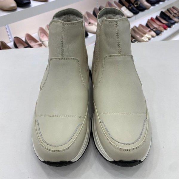 女性軽量ファーセミカジュアルブーツ YACWSB6O2IV HSFF2A GN