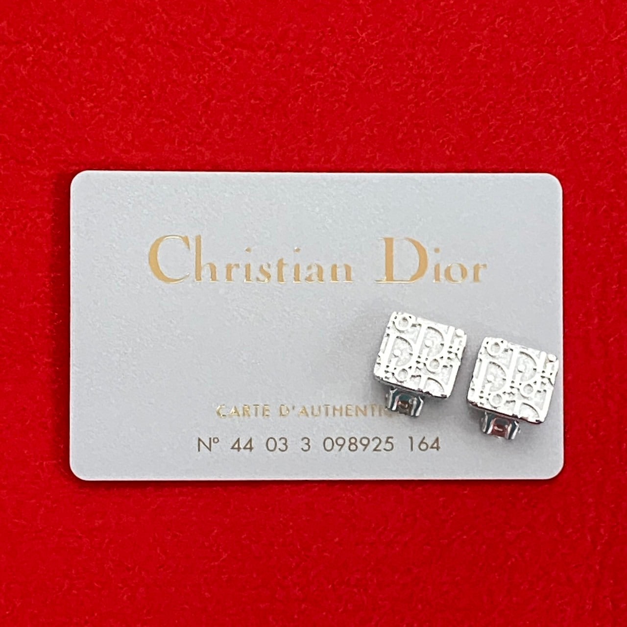 ロゴ 総柄イヤリング シルバー シルバー 99367