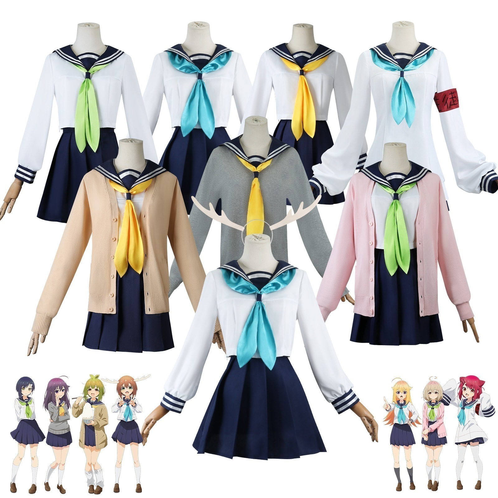 鹿乃子乃子虎視眈々cos服虎子あん猫山田根子狸小道絹コスプレ衣装