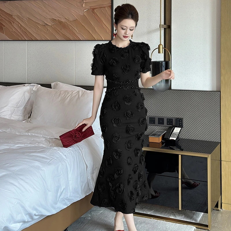 パーティードレス 大人 気質 着痩せロングワンピース スリミングお呼ばれドレス フォーマルキャバ 大人 同窓会 披露宴 卒業式 結婚式 演奏会 ウェディング