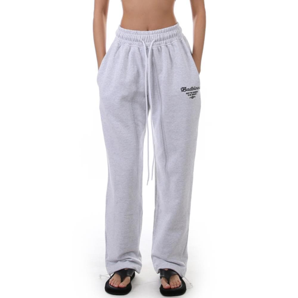 BADBLOOD Logo 2 way jogger trousers ash grey w-pts20-085