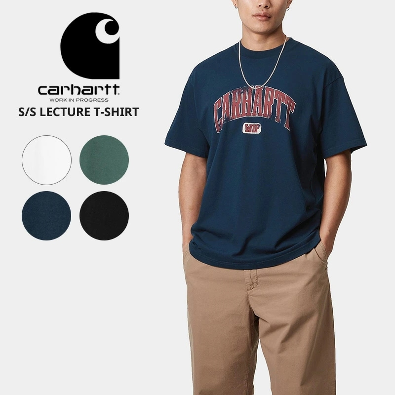 カーハート ダブリューアイピー メンズ 半袖 Tシャツ Carhartt WIP ショートスリーブレクチャーTシャツ カットソー トップス Tシャツ i034766