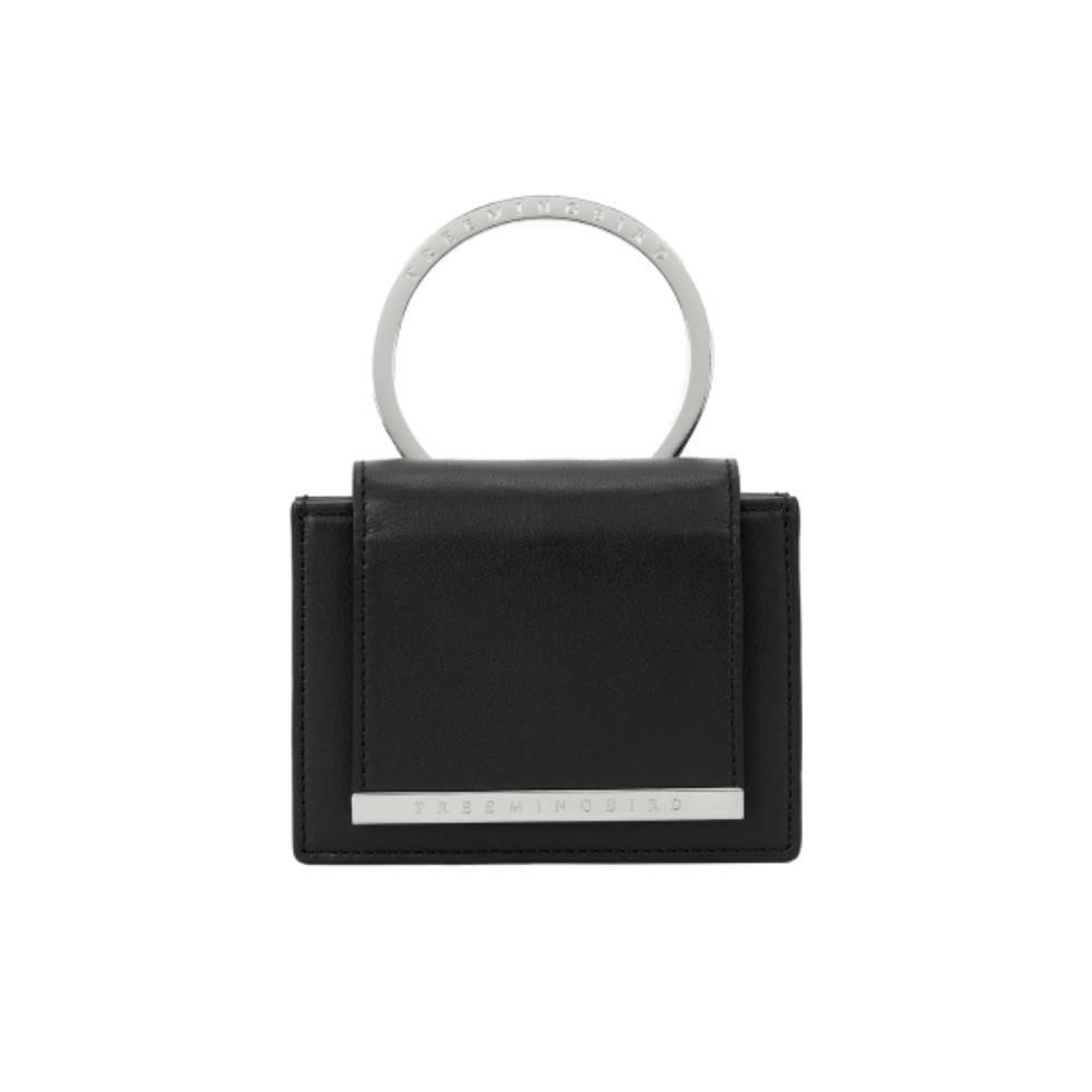 TREEMINGBIRD Metal O RIng Wallet Black TM2513WL001MBB