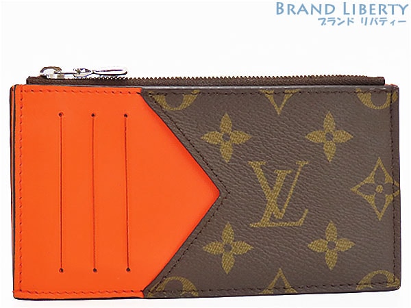 レア美品ルイヴィトンモノグラムマカサーコインカードホルダーカードケースコインケースコンパクト財布オレンジ