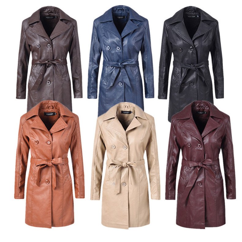 革ジャケット レディース　PUレザージャケット　ロングジャケット　裏ボア　フェイクレザー　バイクジャ