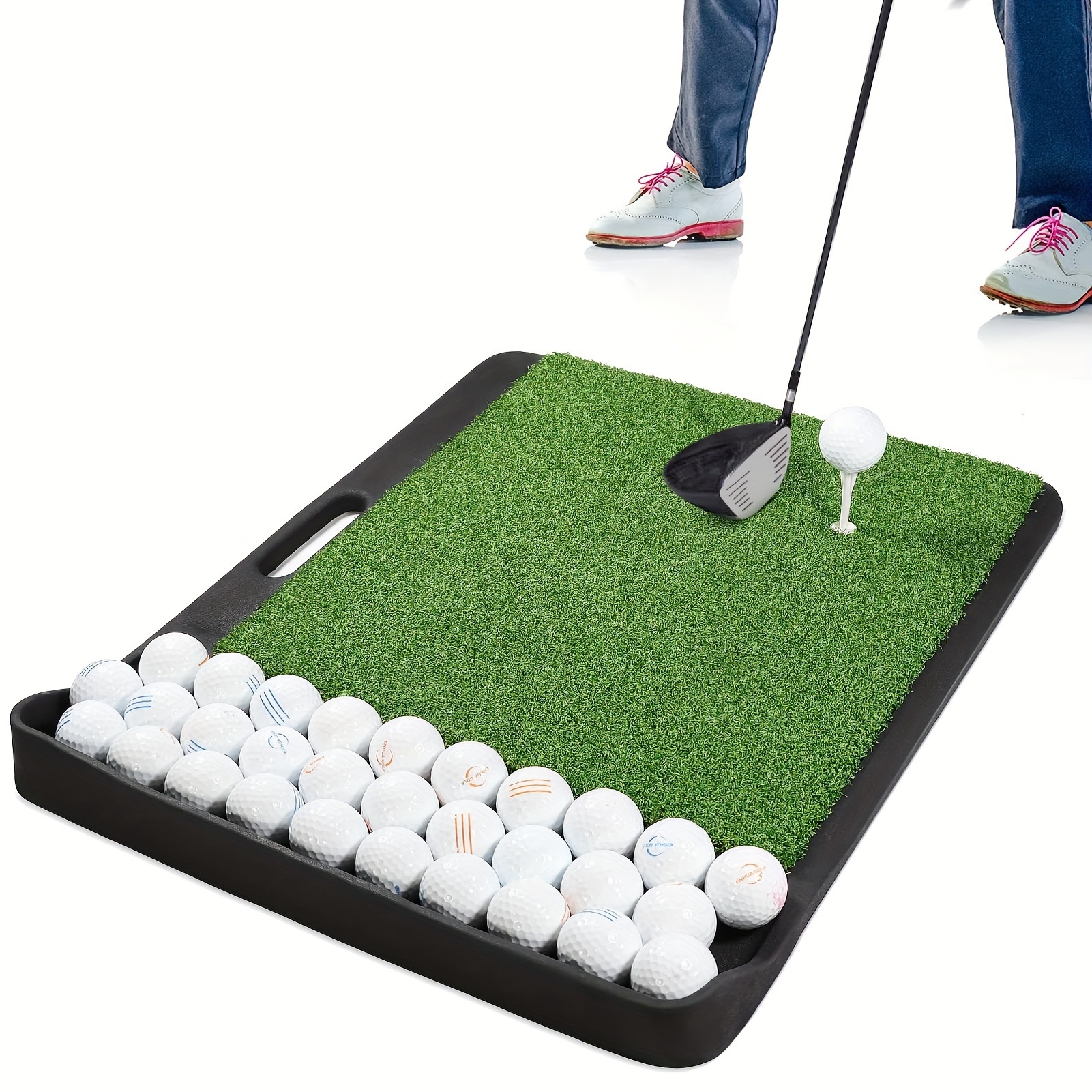 ゴルフ練習マット持ち運びに便利屋内外で使用可能初心者から上級者まで対応誕生日や父の日などのゴルフギフトにも最適！