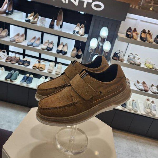 HC10 面ファスナー広幅カジュアルシューズ キャメル LCMC50U44C37 (40171924)