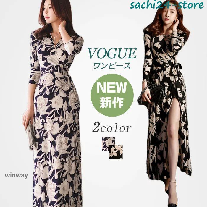 新商品 キャバドレス 花柄 ワンピース レディース キャバ キャバ嬢 ロングワンピース 長袖ワンピース 秋冬 春 夏 きれいめ 大人 上品 30代 40代 50キャバドレス 花柄 ワンピース レデ