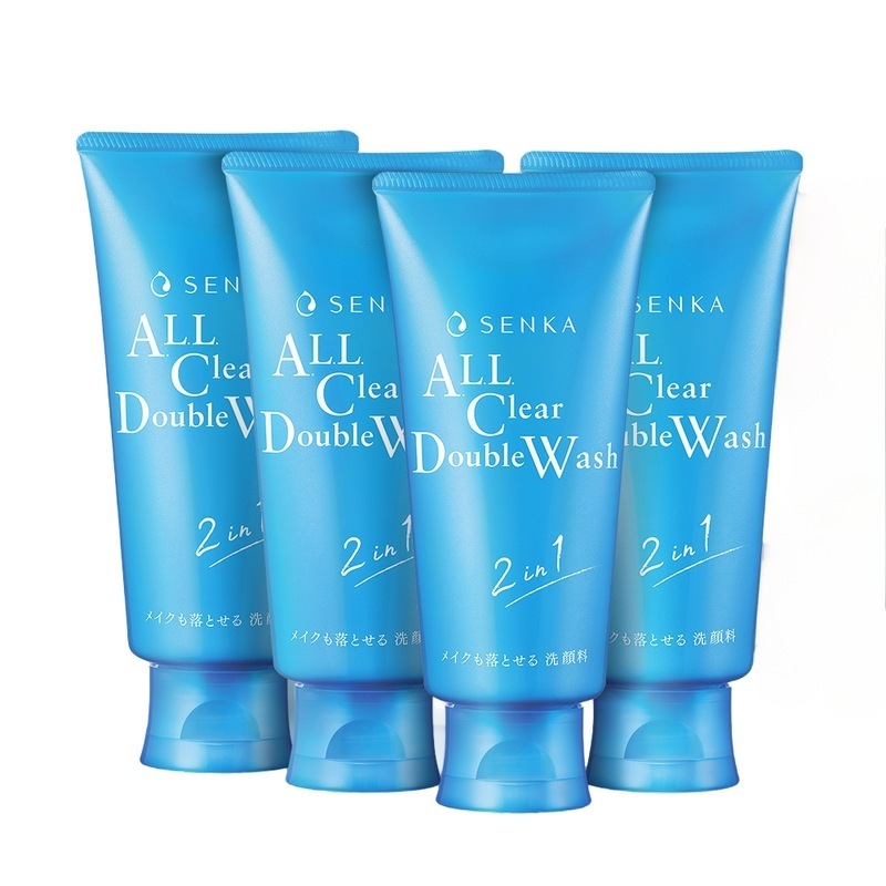 センカオールクリアダブルウォッシュ120g×4個