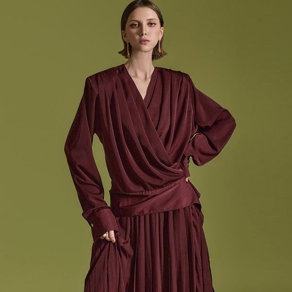 B9188 ドレープ ブラウス