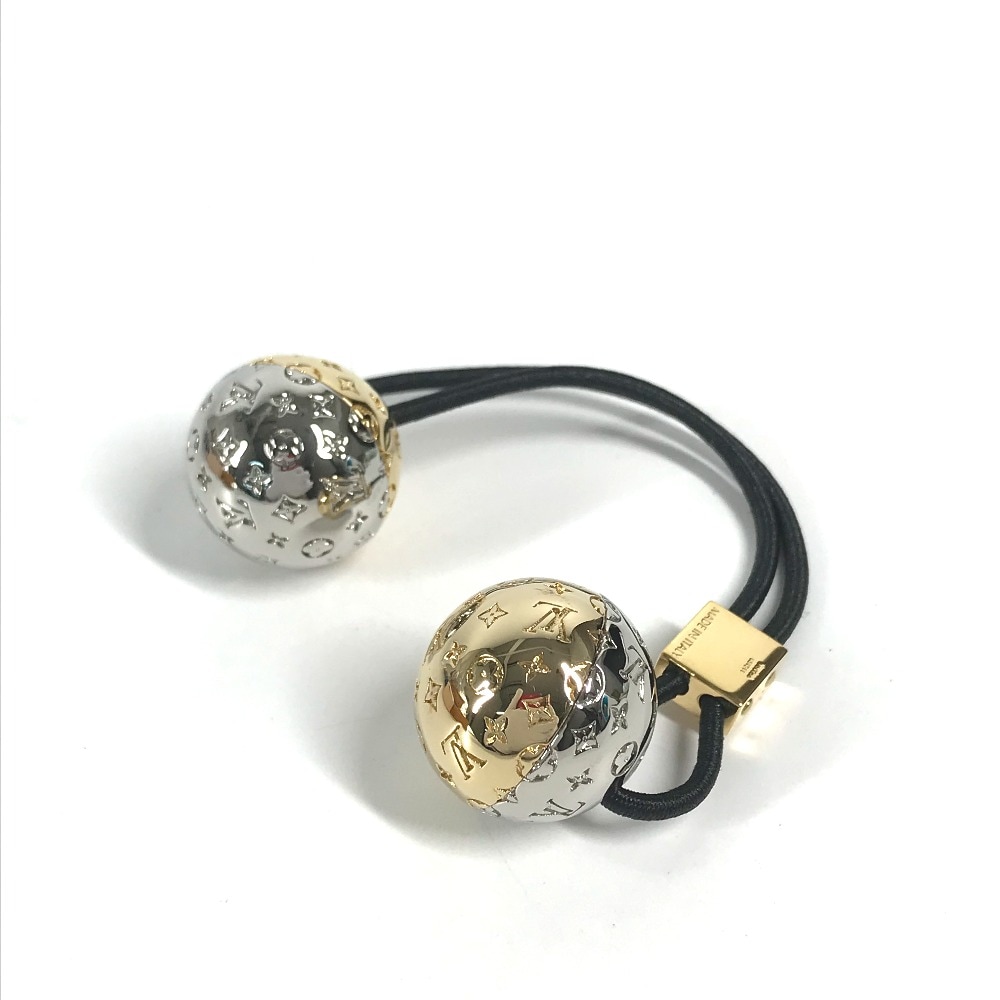 ヘアゴム M80266 シュシュナノグラム プラネット LV ヘアアクセサリー メタル ゴールド