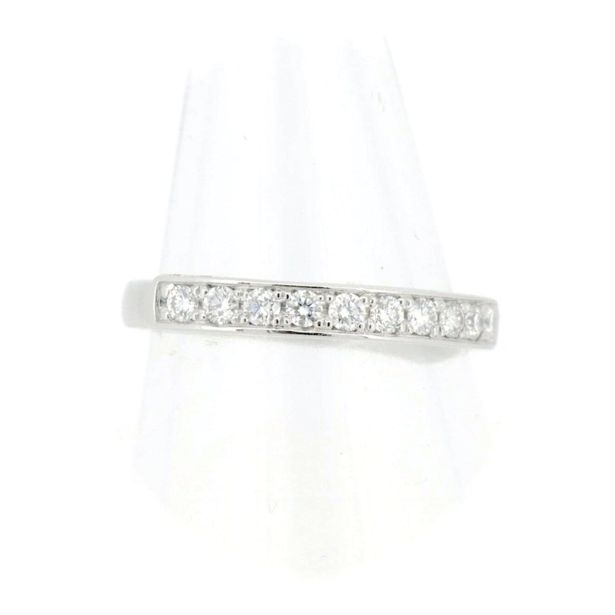 ハーフエタニティ ダイヤモンド リング 指輪 9号 4℃ Pt995(プラチナ) 質屋出品