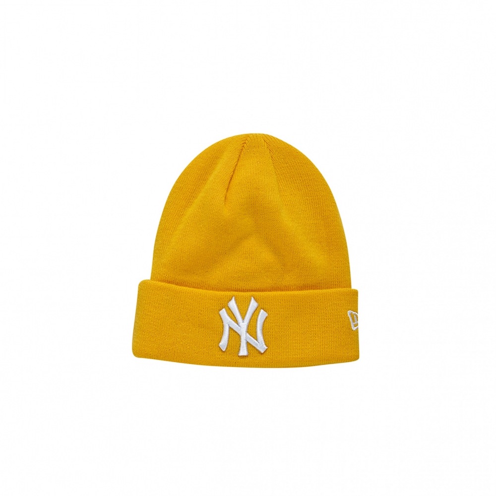 NEWERA MLBリーグベーシックカフニューヨークヤンキースビーニーAゴールド/12866307