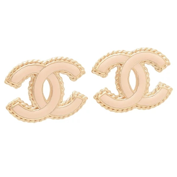 ピアス ココマーク CCマーク ゴールド ピンク レディース ABC528 B16134 NW444