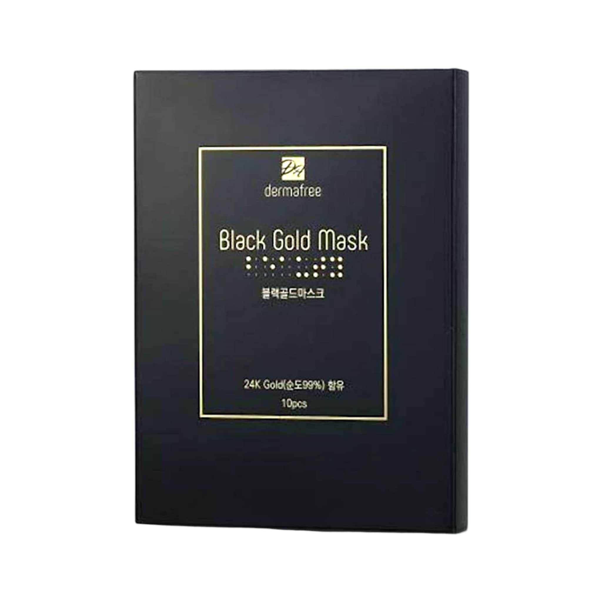 ブラックゴールドマスク 10枚, 24K Gold(純度99%)の輝きが目立つ肌