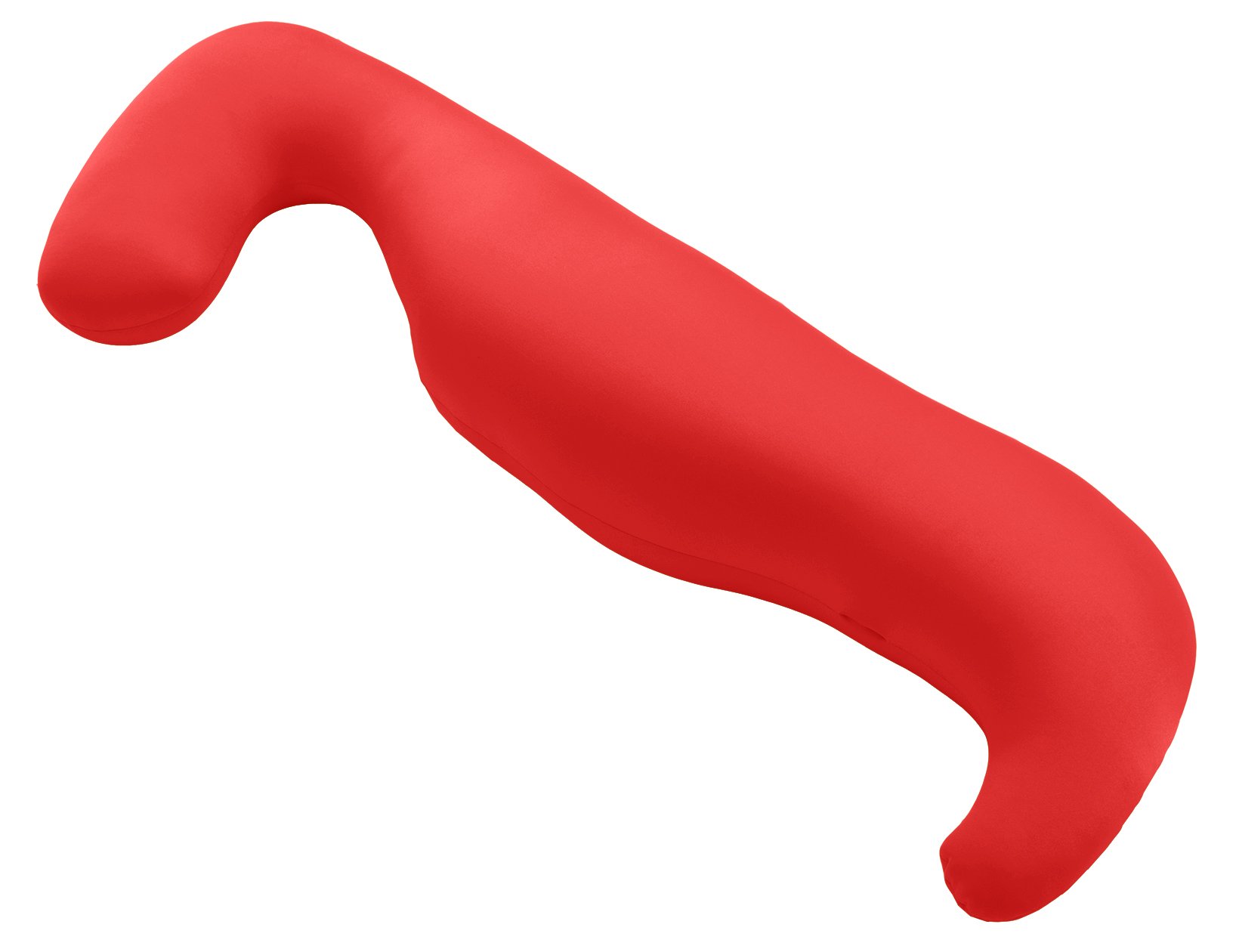【日本製】マイクロビーズクッション 「mimo」女性用 抱き枕レッド A543a-576RED