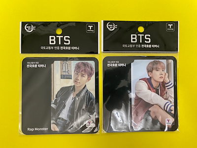 BTS ナムジュン ホソク 2017年　CUコラボ　交通カード ...のサムネイル