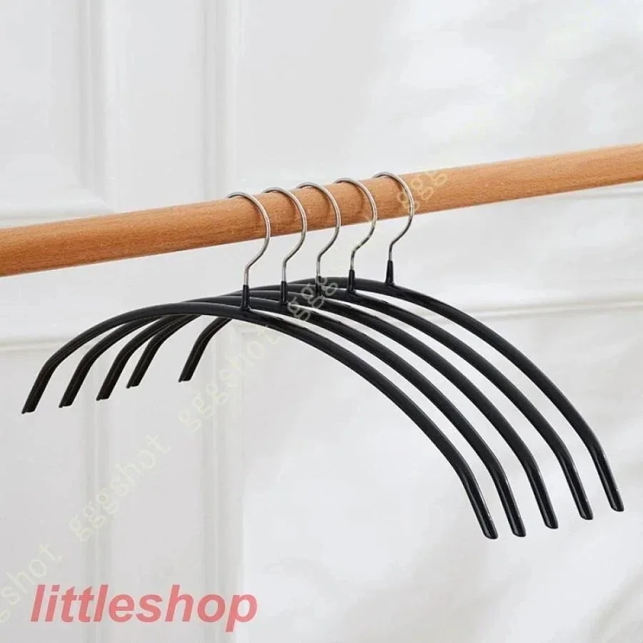 ハンガー 本セット すべらない滑らない 40cm 跡がつかない 肩 シルエットハンガー すべりにくい ズボン スカート 滑り止め アーチハンガー ブラック