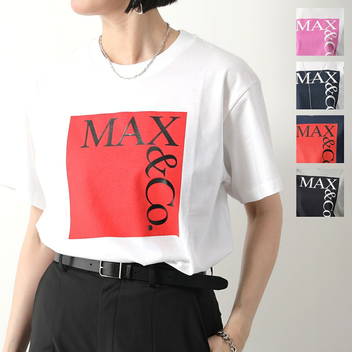 MAX MARA MAX&CO KIDS マックスマーラ マックス＆コー キッズ Tシャツ MX0005 レディース ガールズ 半袖 カットソー ロゴT カラー7色