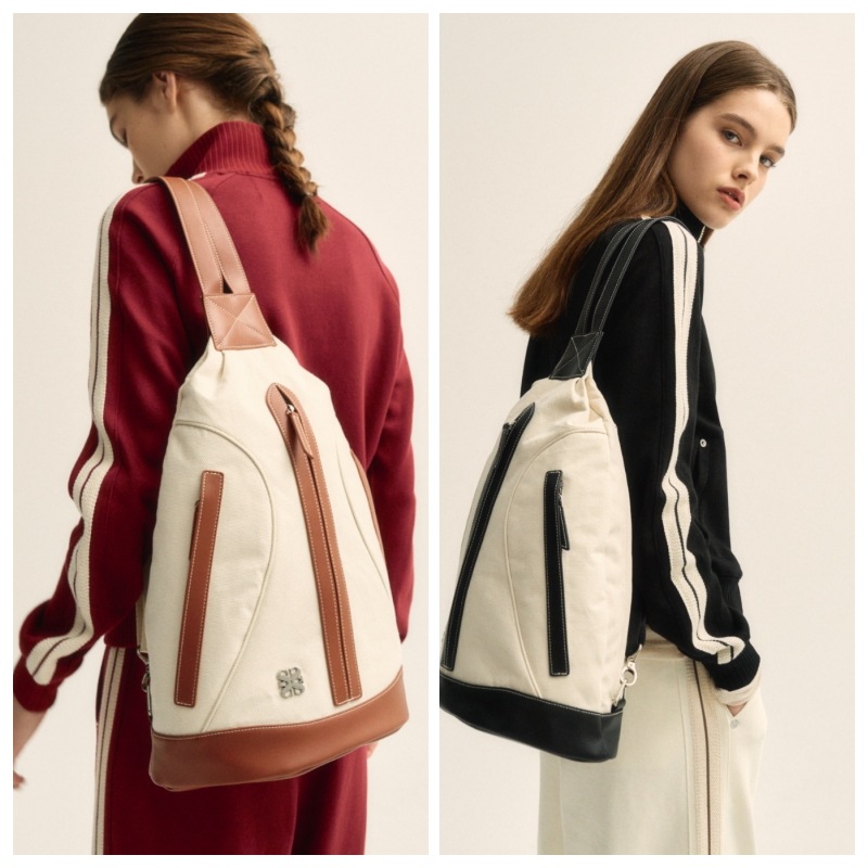 【SATUR】 ZIP CORE 3-WAY SLING BAG : 2COLORS