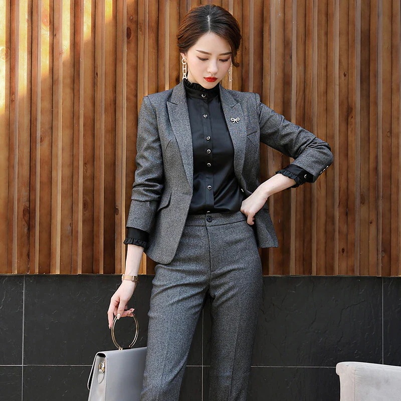 スリーピース レディース スーツ フォーマル パンツスーツ 大きいサイズ 無地 長袖 ビジネススーツ 結婚式 二次会 OL女性 通勤オフ-830