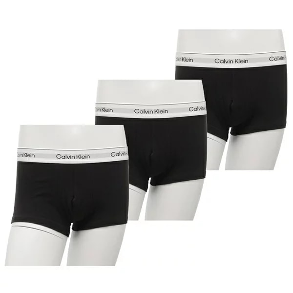 インナー ローライズトランクス 3枚セット アンダーウエア 下着 ブラック メンズ CALVIN KLEIN NB4389 001