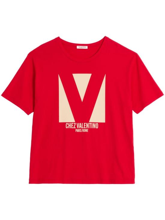 VALENTINO GARAVANI Men T-Shirts 6V3MG16P AQ9157 Red