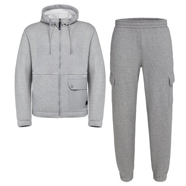 ボア フリース フード付きジップアップジャケット パンツ 上下セット / PS3MN23W732,741_GN