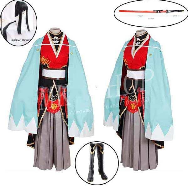 【2026新品限定】ONLINE 風いずみのかみかねさだ コスプレ 衣装 ウィッグ cos靴 道具刀 男女兼用 コスチューム 演出服 アニメ ゲーム ハロウィン cosplay 変装刀剣乱舞