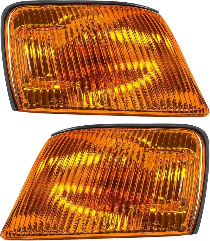 互換品 チェイサー JZX100 100系 アンバー コーナーレンズ ツアラーV ツアラーS オレンジ フロントウインカー 交換用 (アンバー（左右セット）)