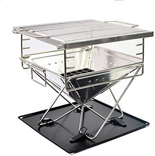 MAGNA(マグナ) ファイアグリル バーベキューコン ロ 焚火台 1 台 2 役 コンパクト 耐久性 国内加工 収納 ケース 焼網付き (03 焚火台 Lサイズ)