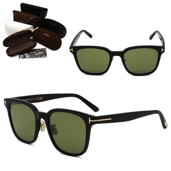 サングラス FT1135-K/S 01N-54 TF1135-K ブラック ライトグリーン アジアンフィット EYEWEAR メンズ レディース