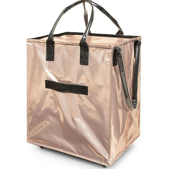 繰り返し使用可能なホイールカート折りたたみ式　ハンドバッグホイールショッピングバッグ　ショッピングカート