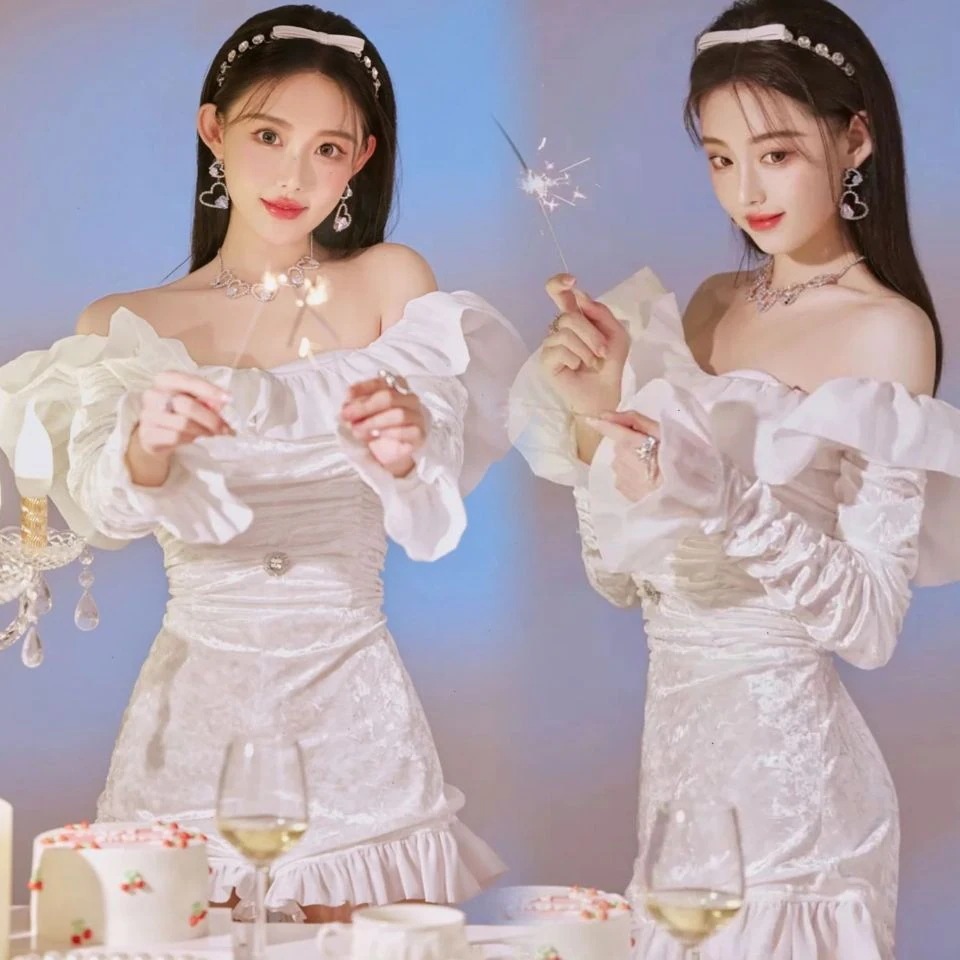 テーマ高級感誕生日ドレスパーティー写真衣装甘美小清新プリンセス風千金芸術写真 4,884円