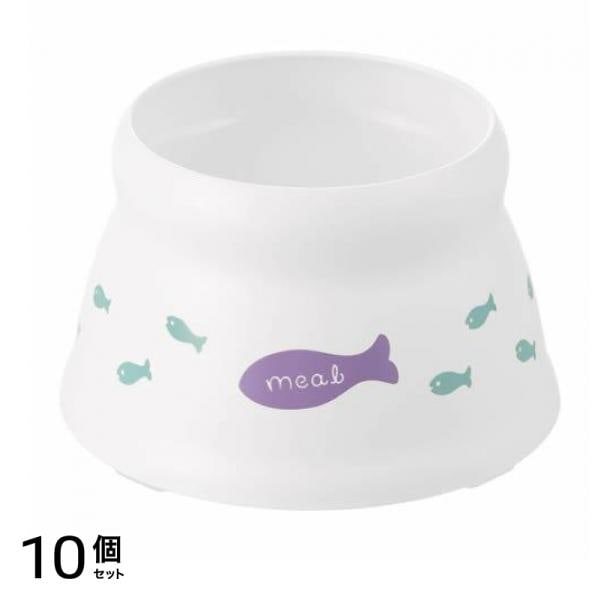 リッチェル こぼれにくい脚付キャットディッシュ S 成猫用食器 1個入 10個セット